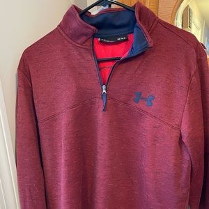 Underarmour Large Red Zip-up - Like new